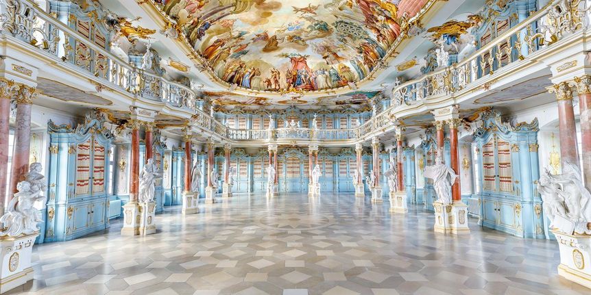Photo: Staatliche Schlösser und Gärten Baden-Württemberg Schussenried Monastery, library